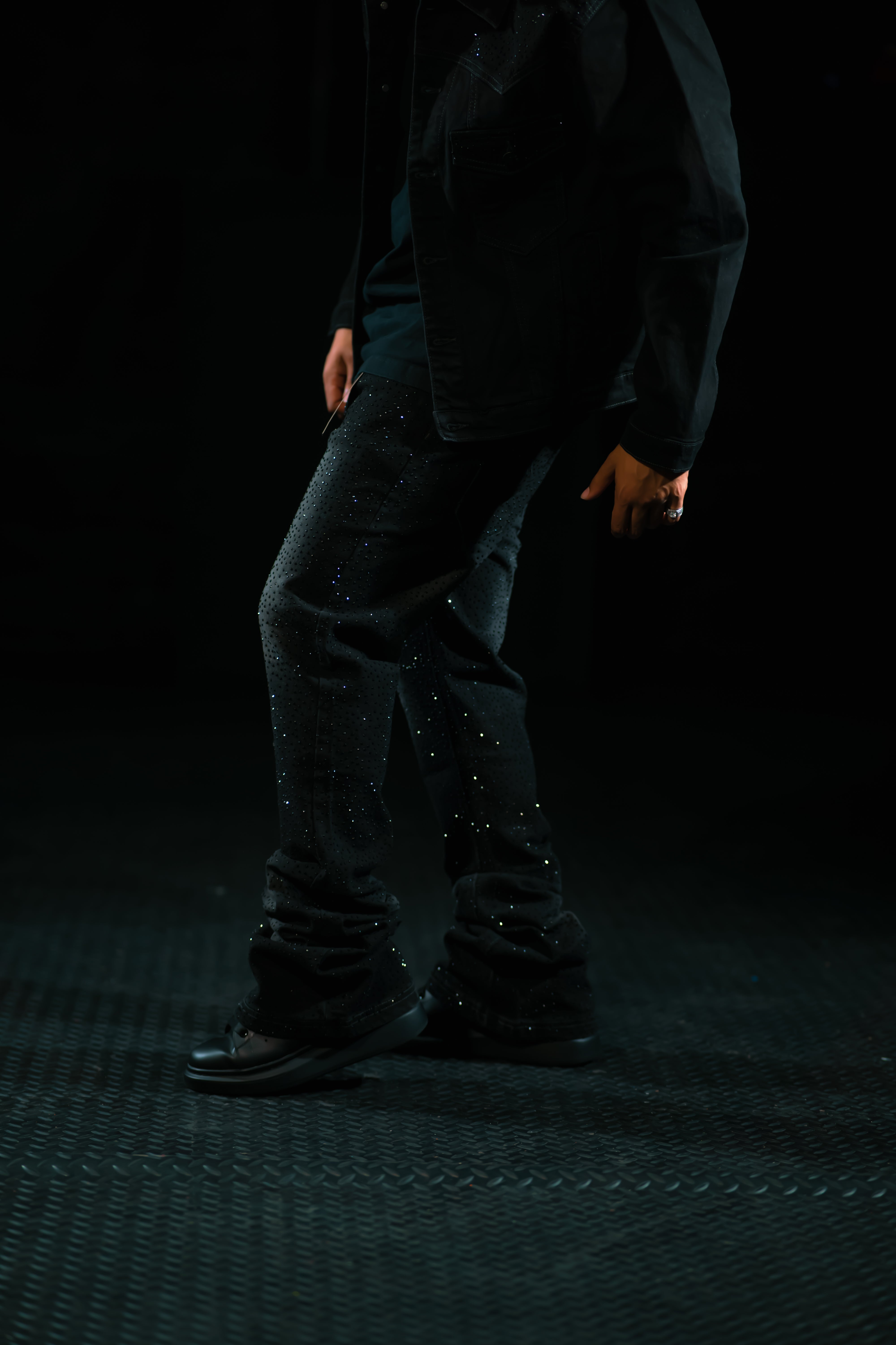 Rhinestone Star Power Jean