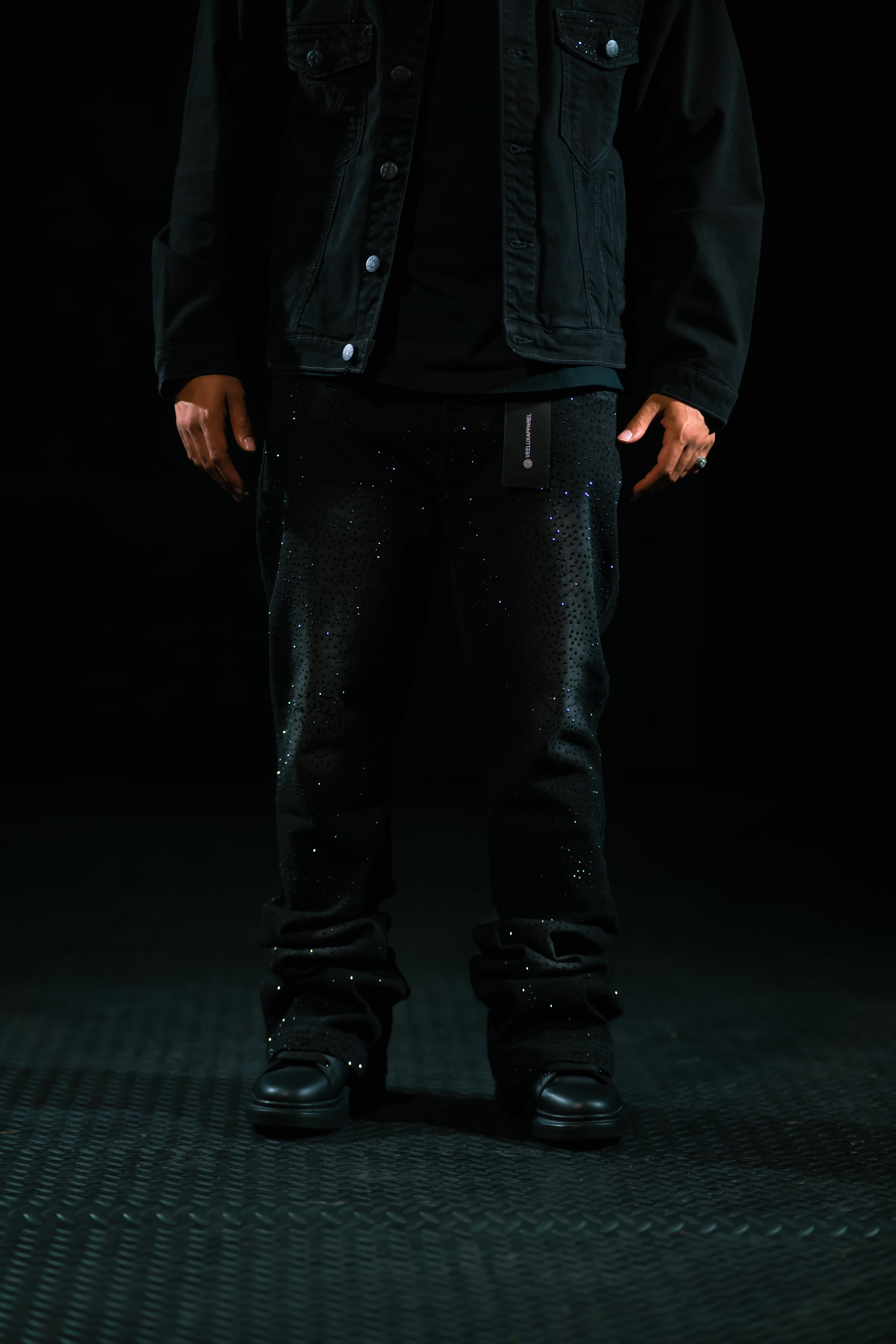 Rhinestone Star Power Jean