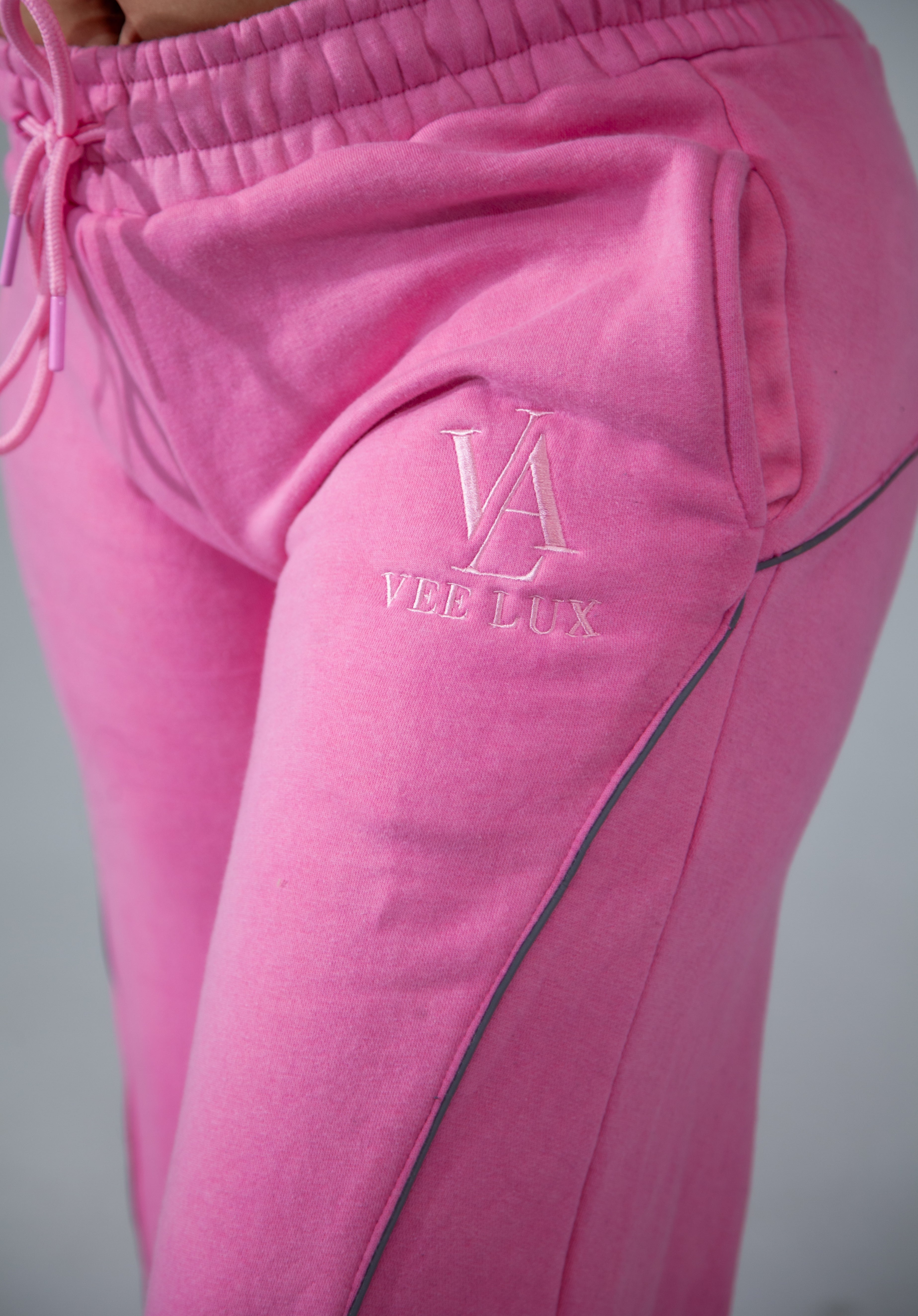 VEELUX Women’s Luxury Sweatpants – Pink