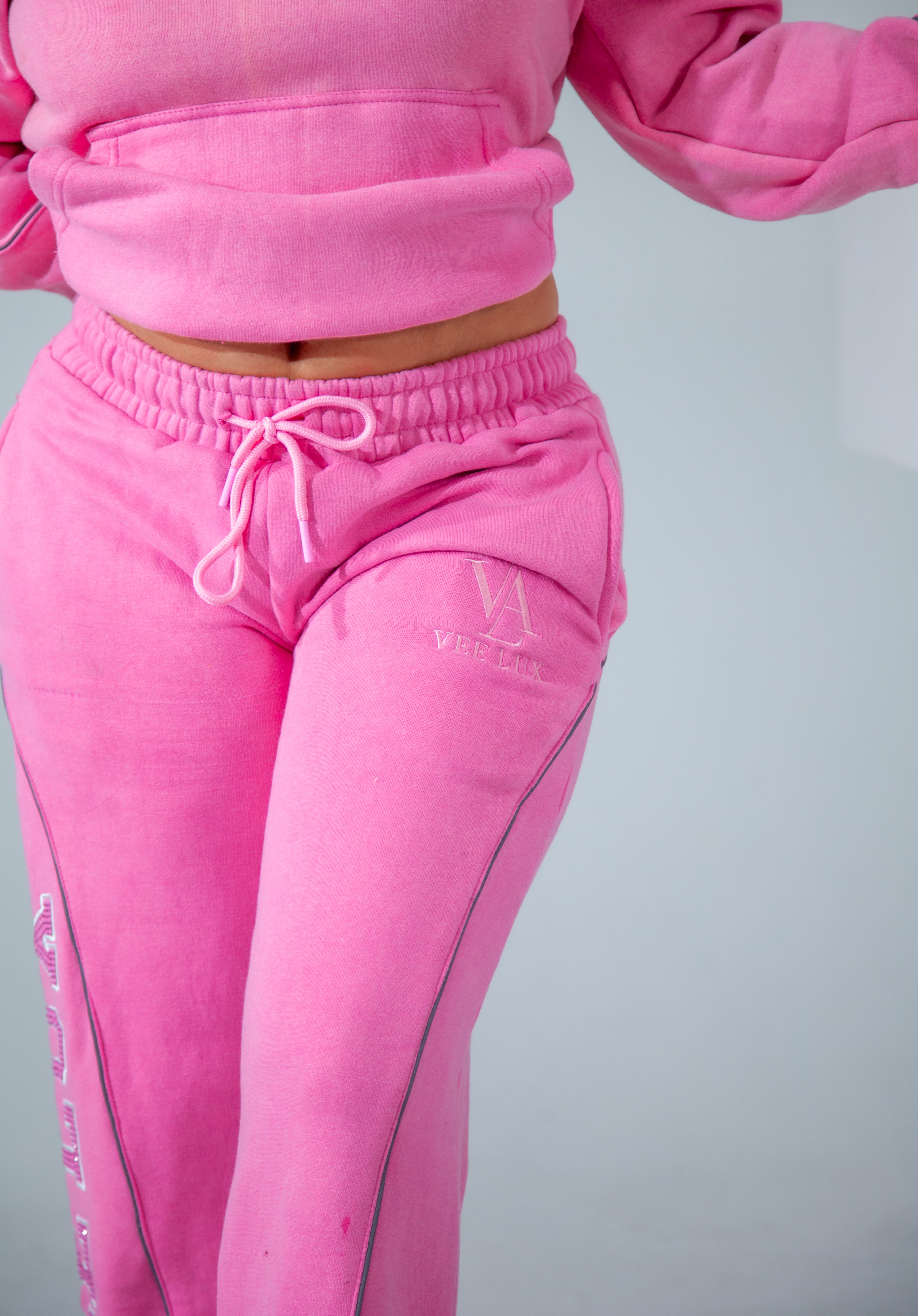 VEELUX Women’s Luxury Sweatpants – Pink