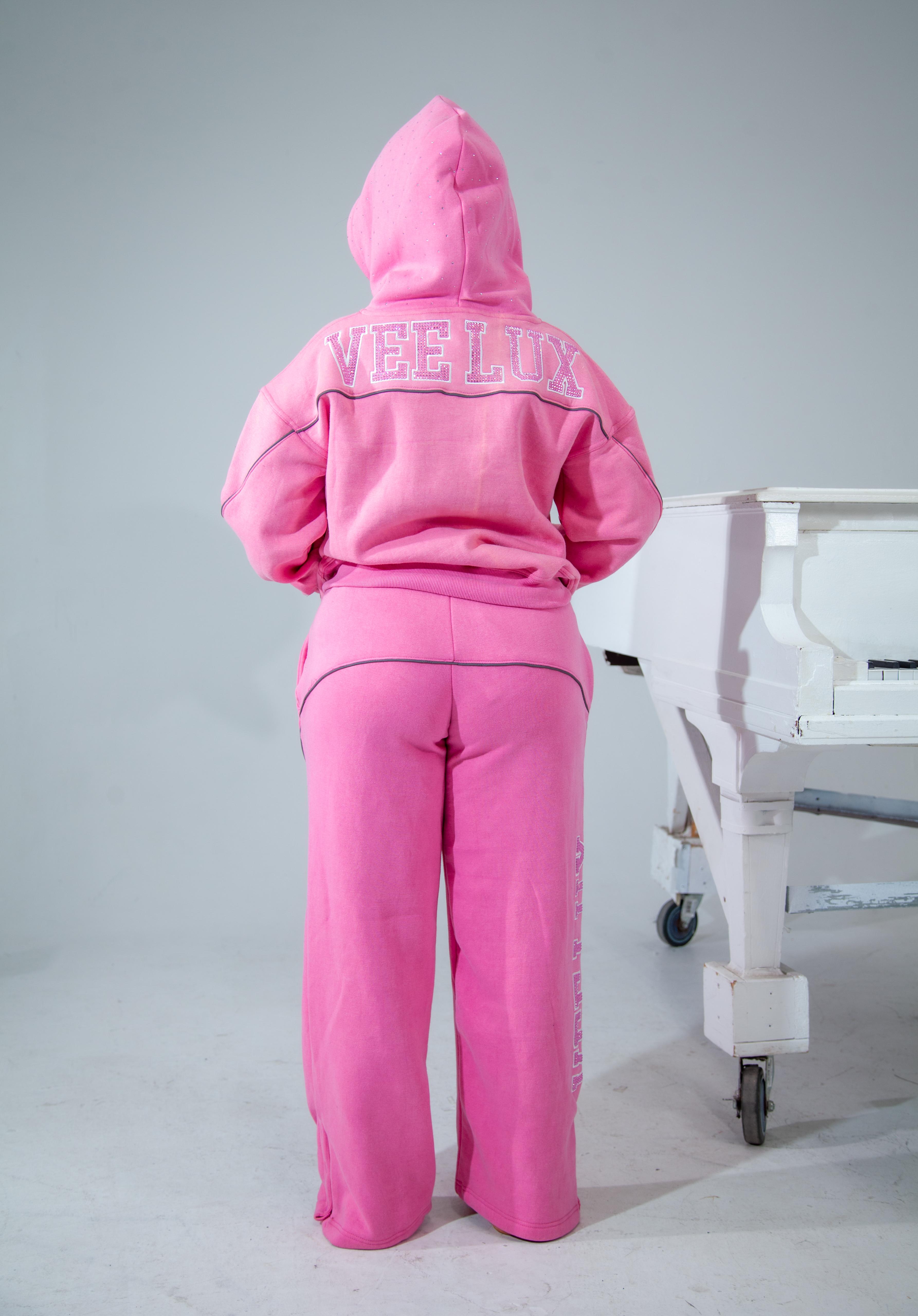 VEELUX Women’s Luxury Oversized Hoodie – Pink